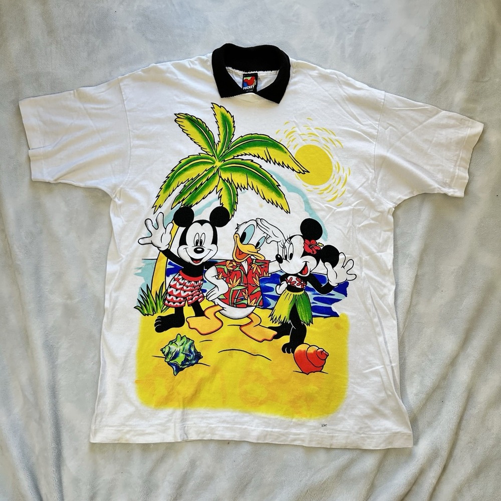 Vintage 90s Disney Mickey Unlimited Jerry Leigh T Shirt Single Stitch OSFA